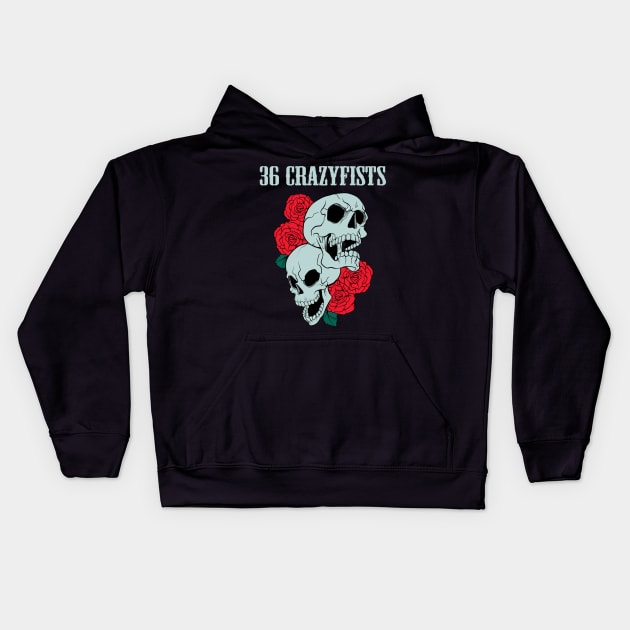 36 CRAZYFISTS BAND Kids Hoodie by dannyook